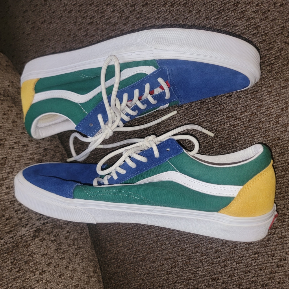 Vans Blue and Green Sneakers - Picture 3 of 6